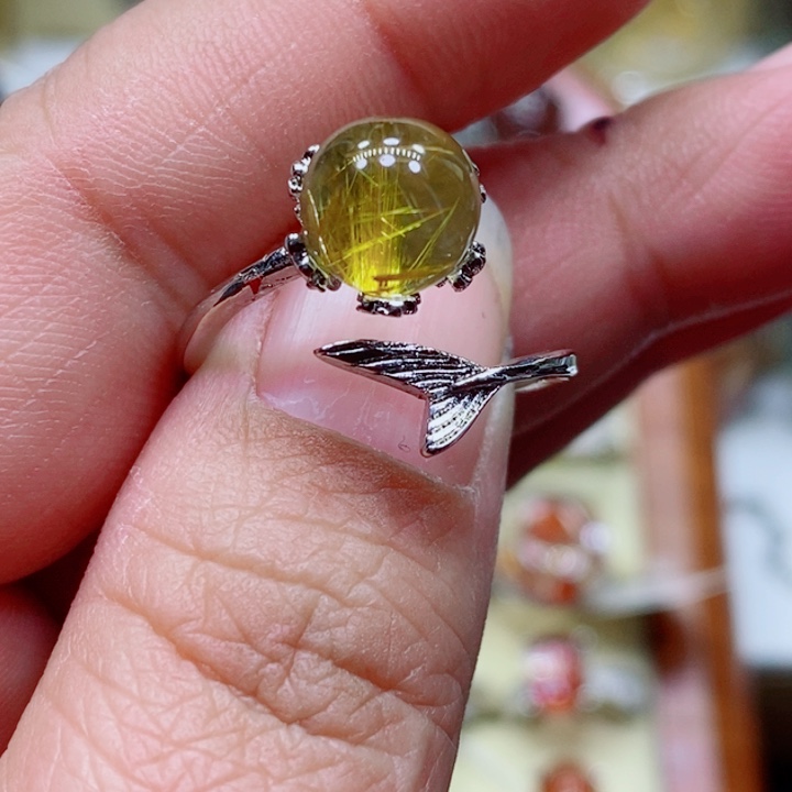 水晶戒指未镶嵌水晶