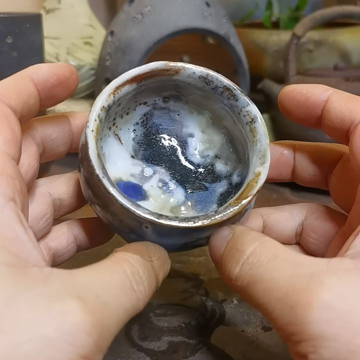 盘手工高温原矿窑变