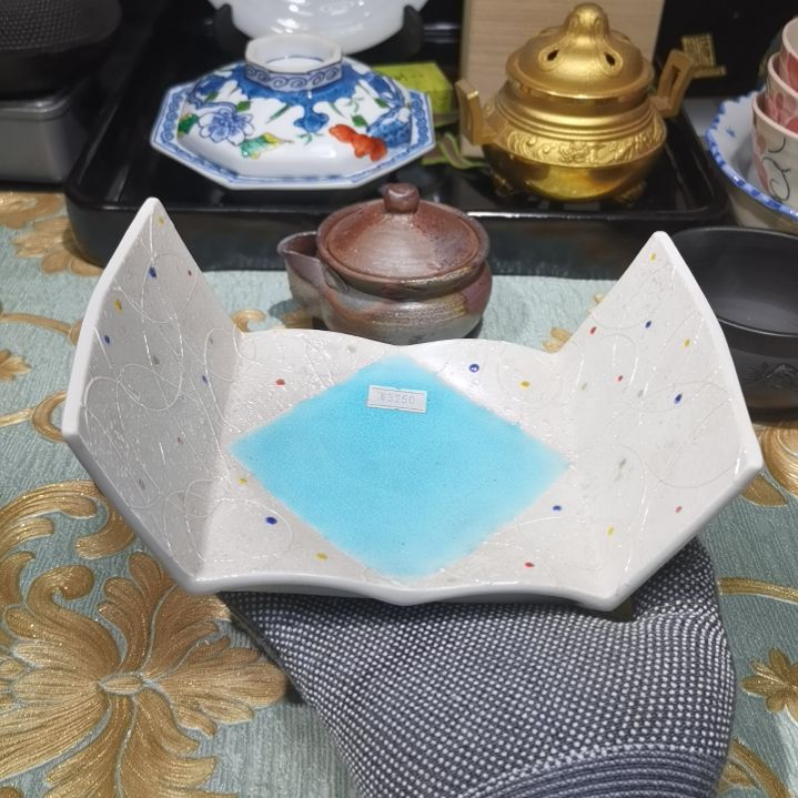 瓷片新年快乐万事如意