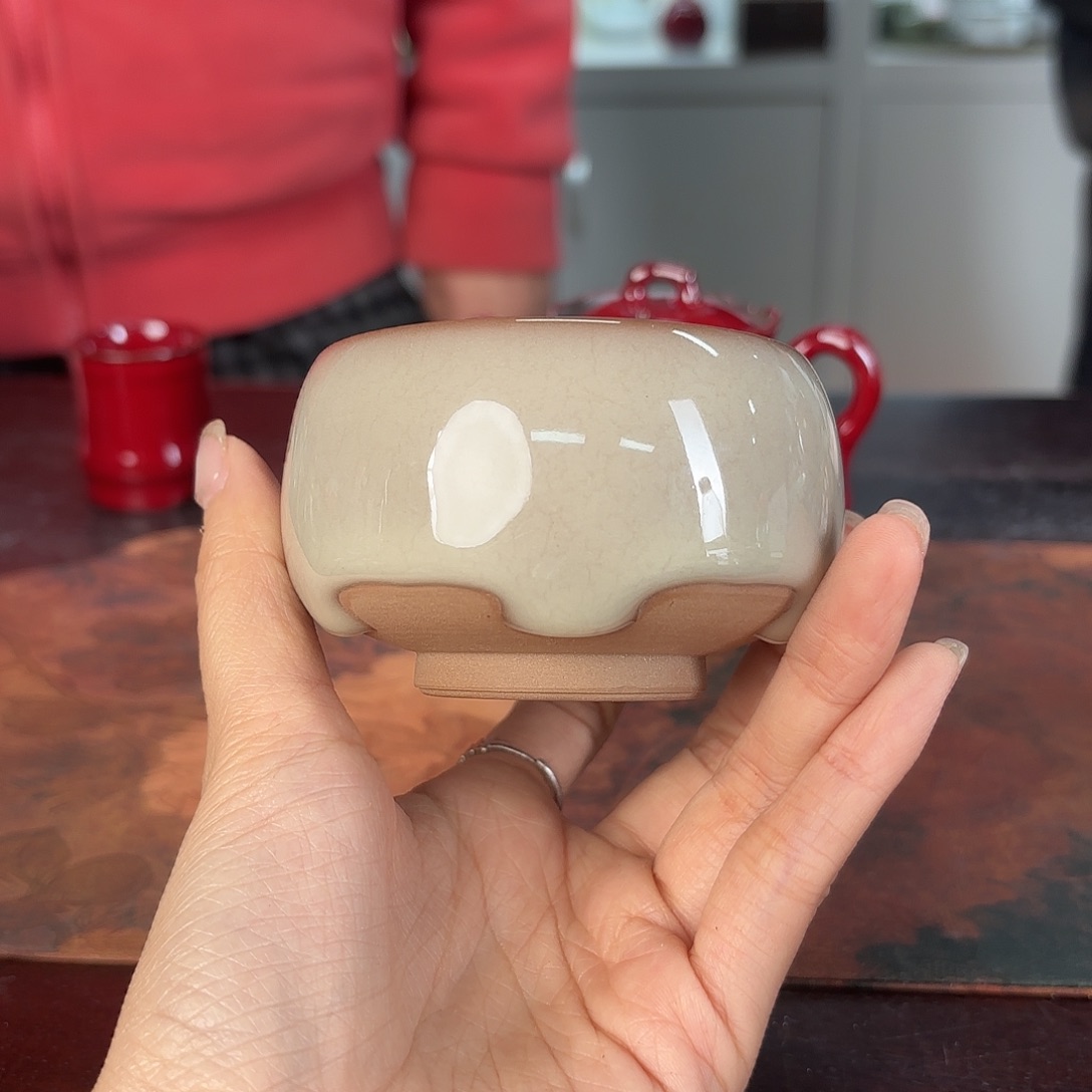 龙泉云间青瓷小米茶器