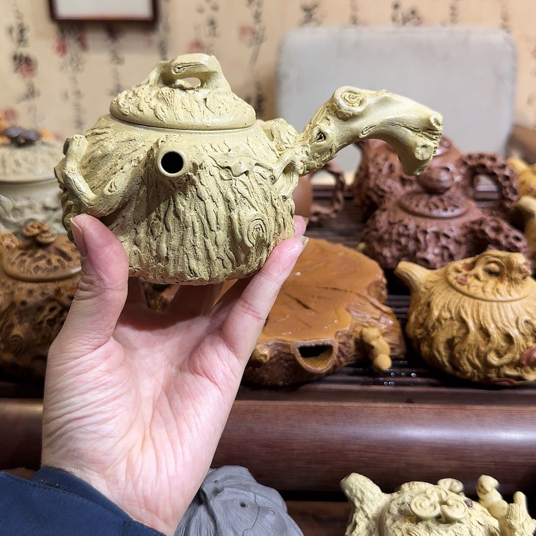 紫砂茶壶本绿供春