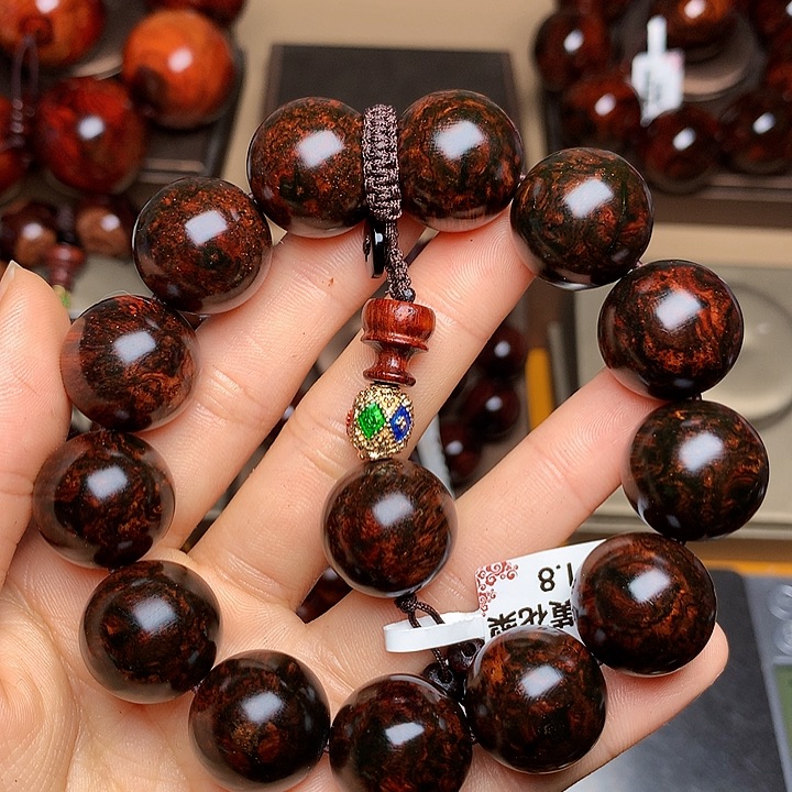 花梨木类手串/手链黄花梨风化料老挝花梨土埋料1.8