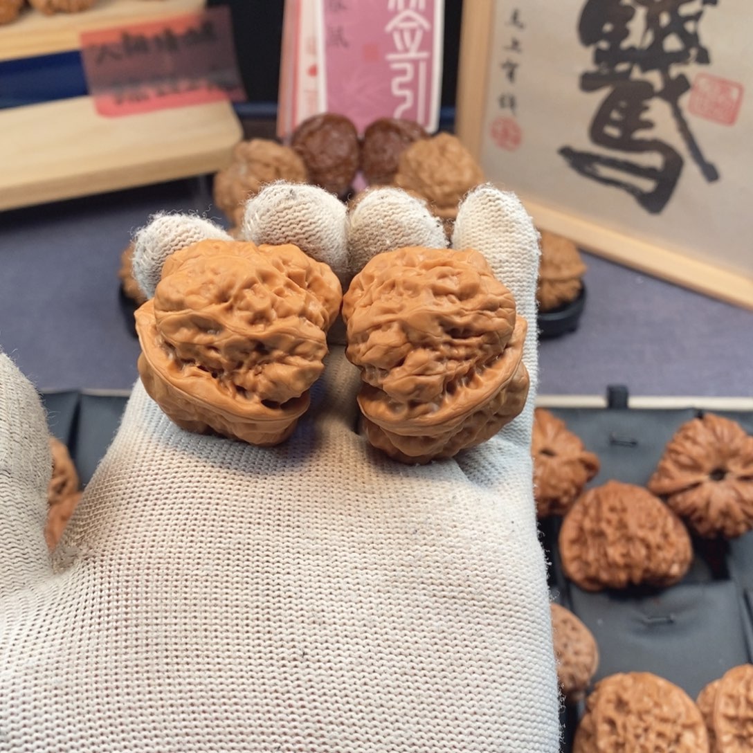 文玩核桃把件39尺怀柔蛤蟆头H393