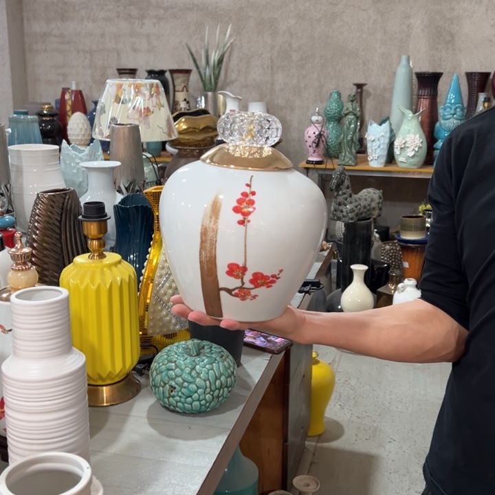 摆件高度26厘米口径9厘米微瑕捡漏