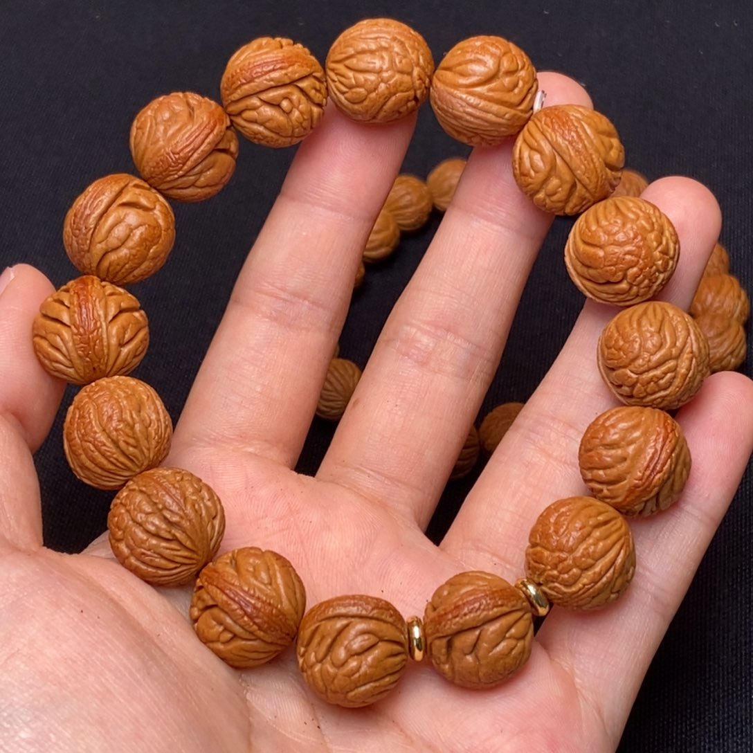 桃核手串秦岭龙纹桃核1