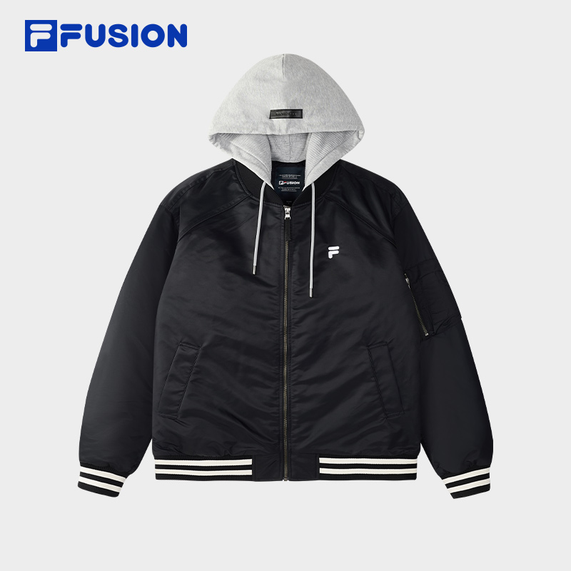 FILA斐乐运动棉服男女款宽松连帽冬季保暖潮流外套T11U446906F