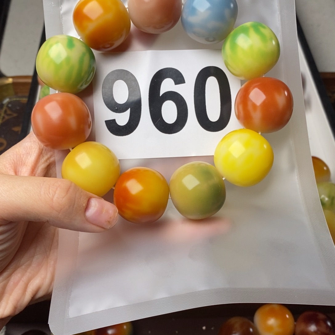 白玉菩提手串J*960高货干磨