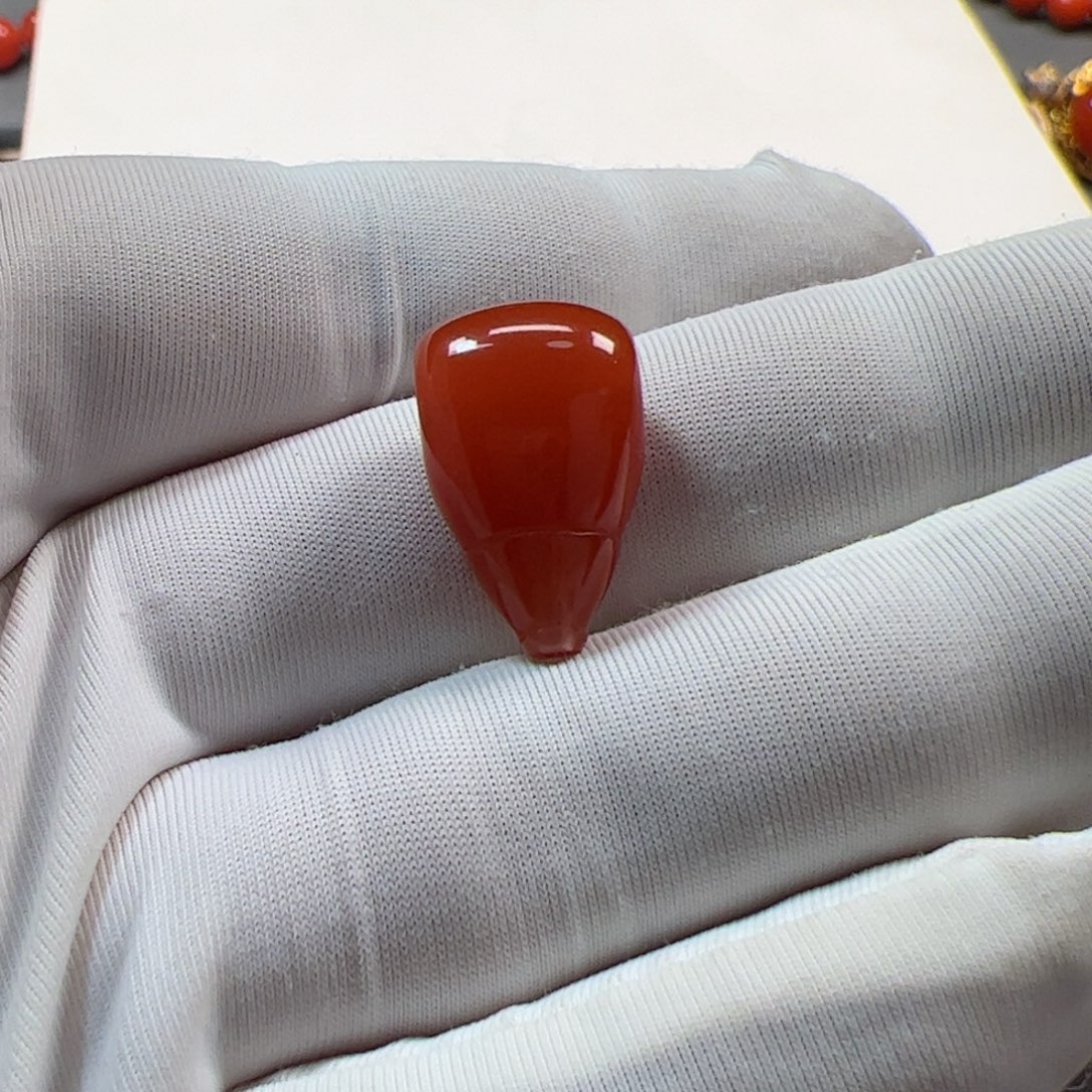 随***缘南红玛瑙未镶嵌三通11mm原矿精品三通