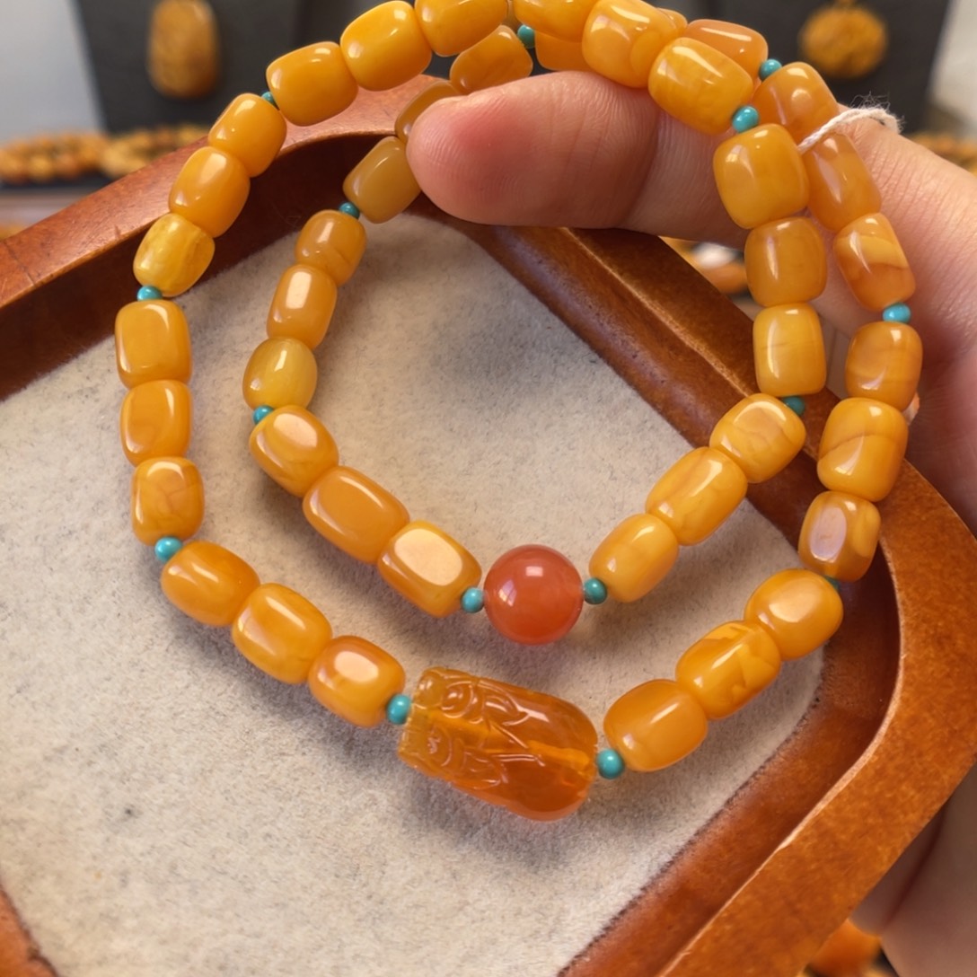 蜜蜡未镶嵌手链蜜蜡