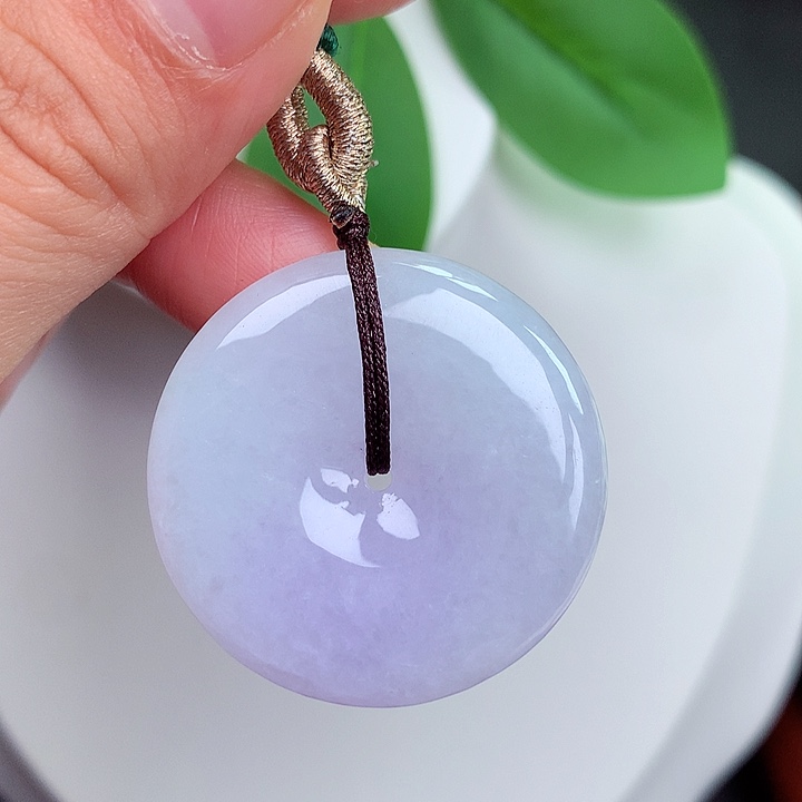 颈饰未镶嵌翡翠平安扣 32.2x5.8mm