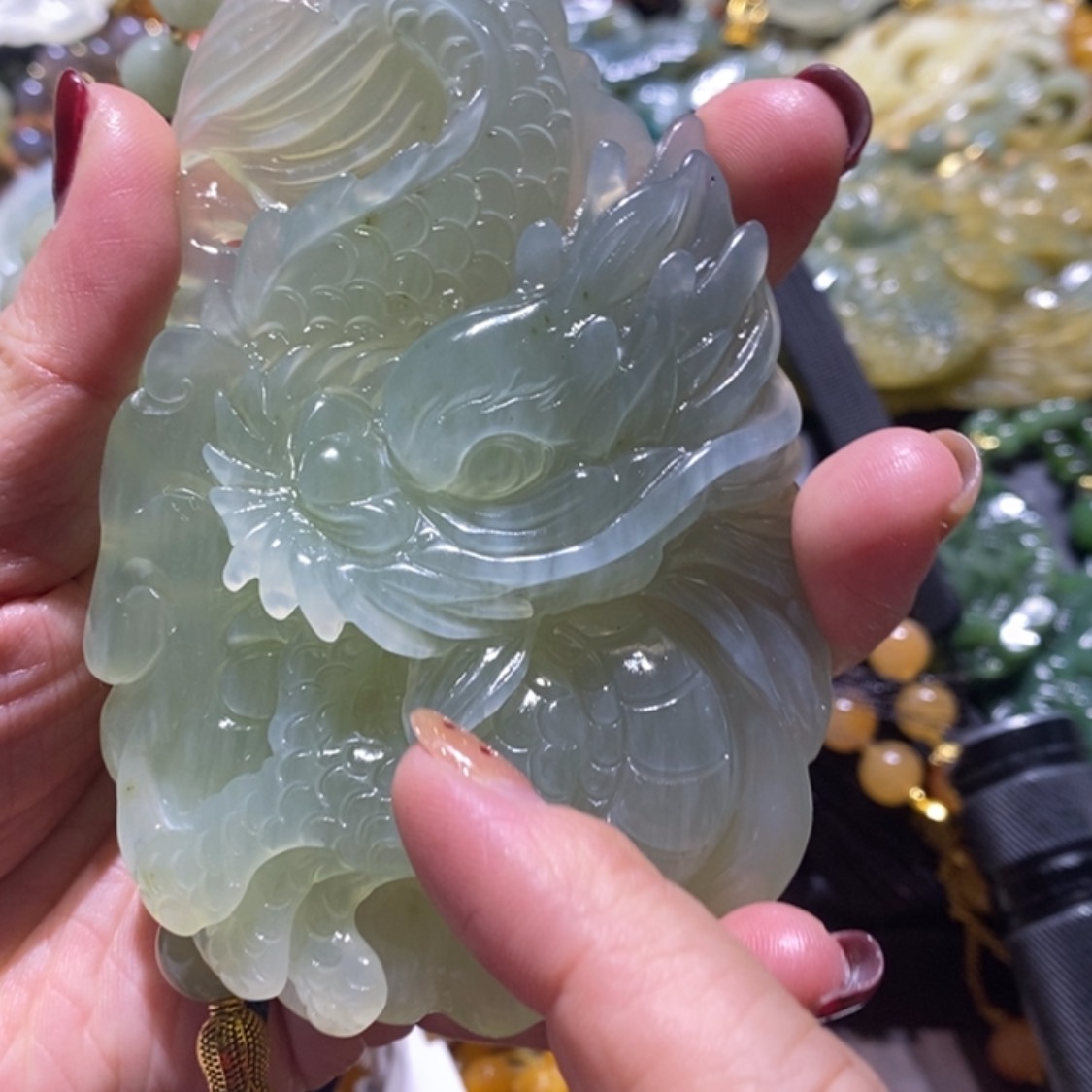 【闪购商品】岫玉毛衣链未镶嵌