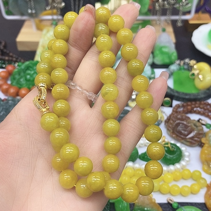 翡翠未镶嵌颈饰x****u项链29