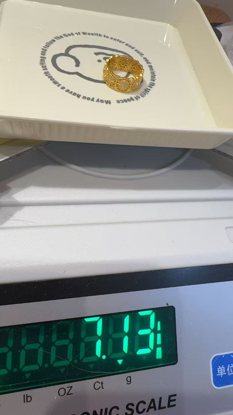 足金精品工艺戒指