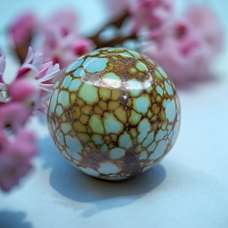 原矿绿松石珠子湖北楚玉原矿绿松石菜籽圆珠手链/吊坠/饰品挂件