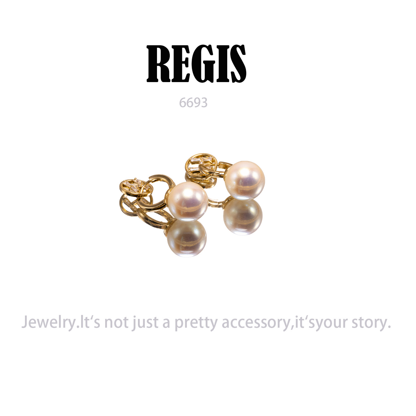 镀K金 REGIS  耳饰～6693