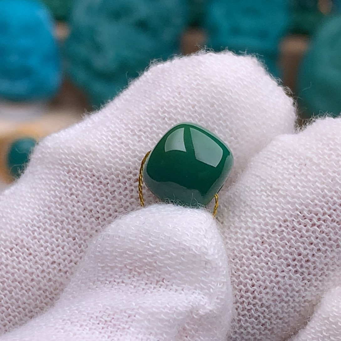 未镶嵌绿松石珠宝奇石9.2mm