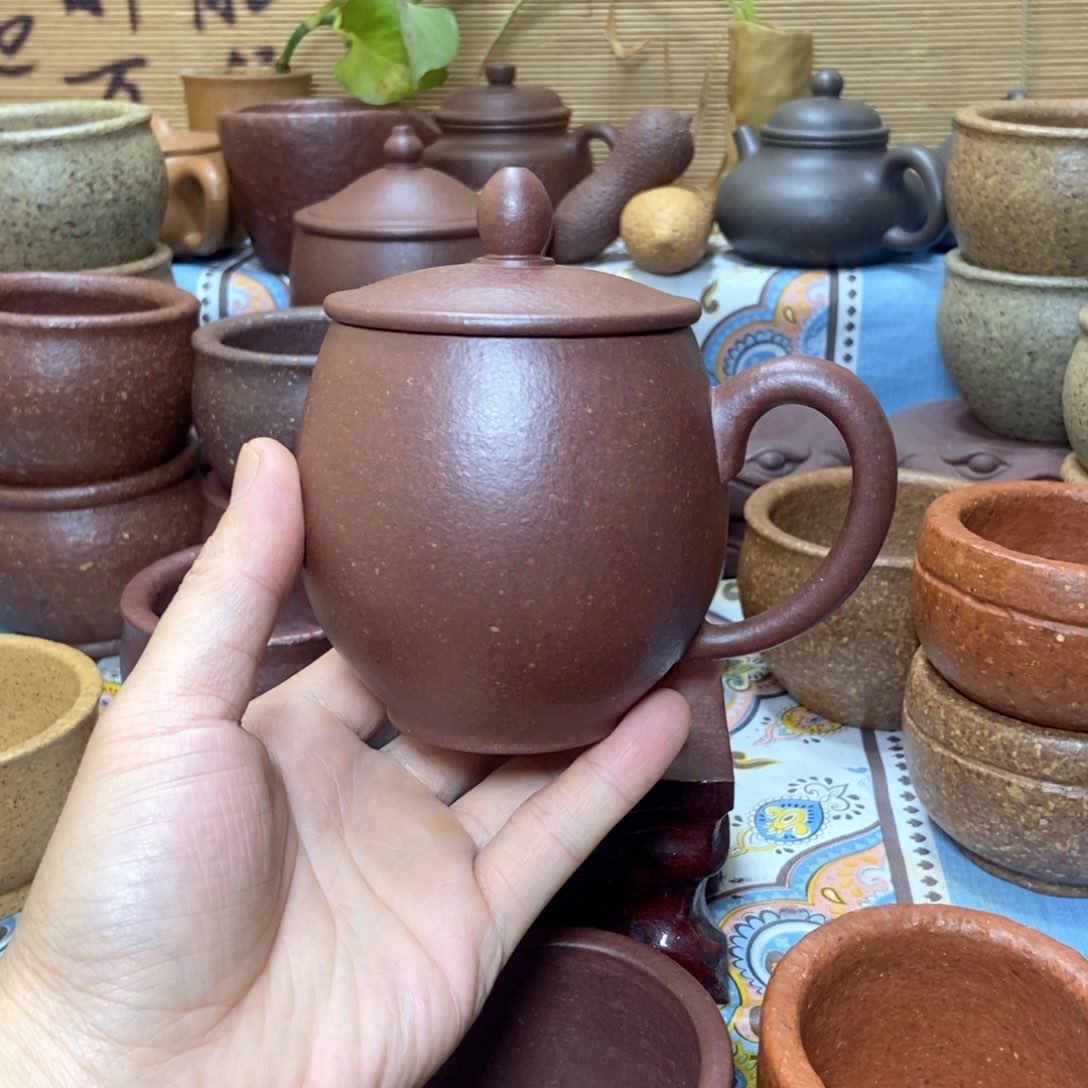 茶杯紫砂16手工泥半手工350毫升
