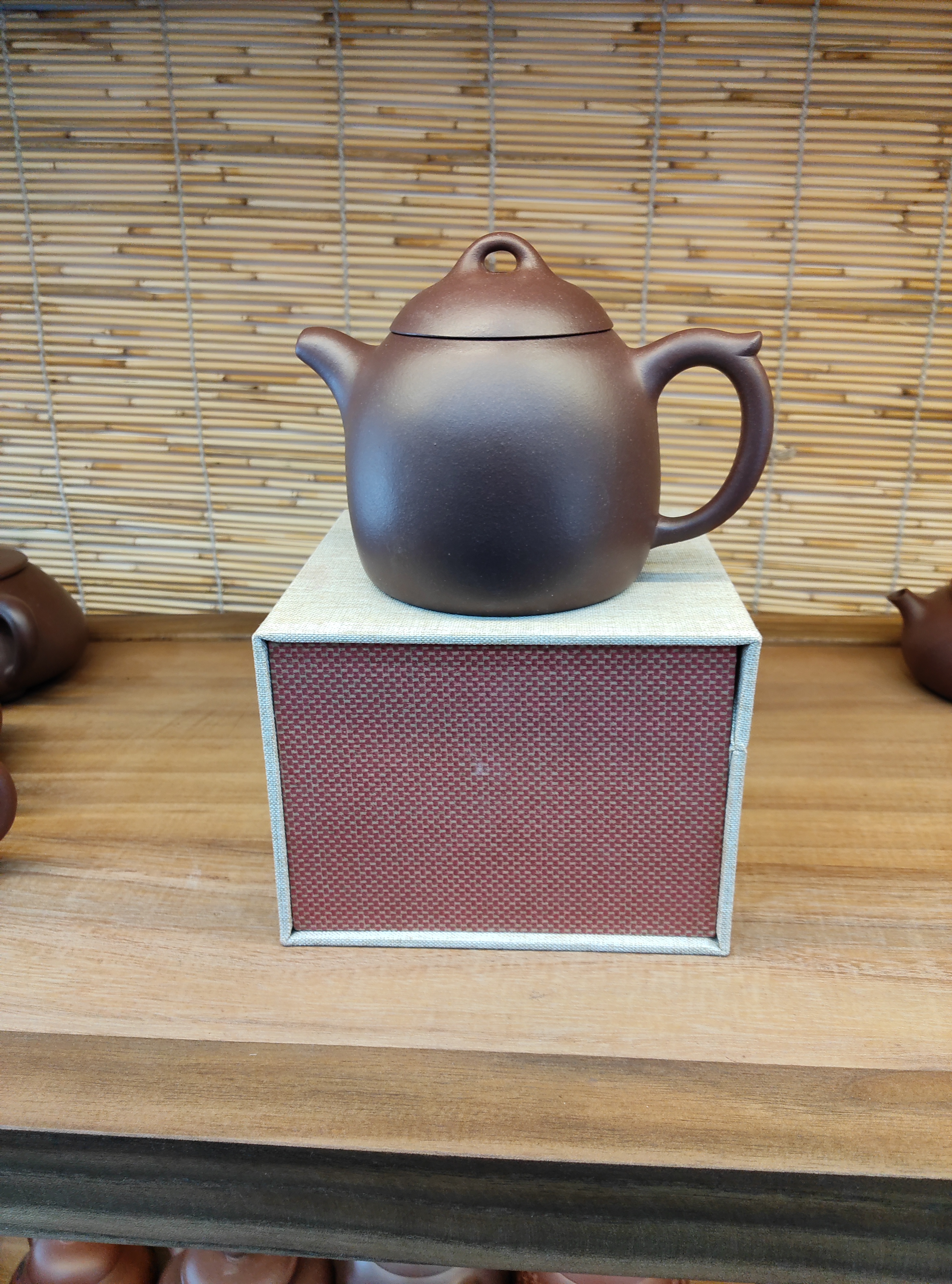 紫泥秦权壶精工半手300cc