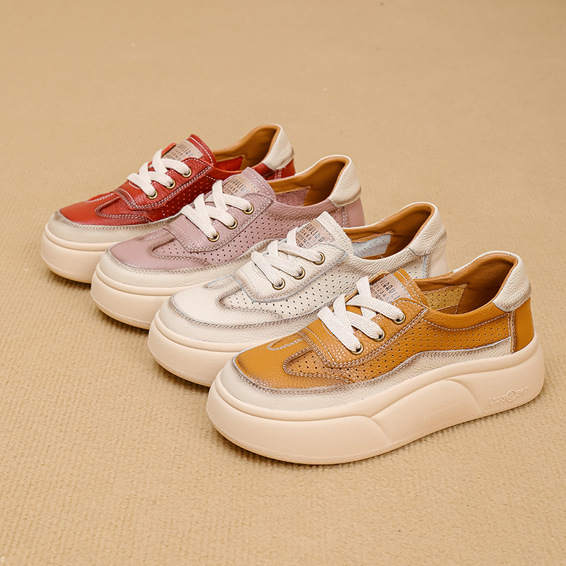 (软到爆)百搭软底复古鞋新款网红包头厚底休闲夏季鞋25113