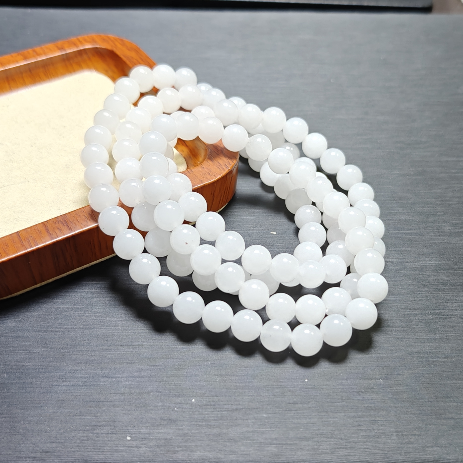 [停业清货]一级白色8m108佛珠项链-229-多样性发一