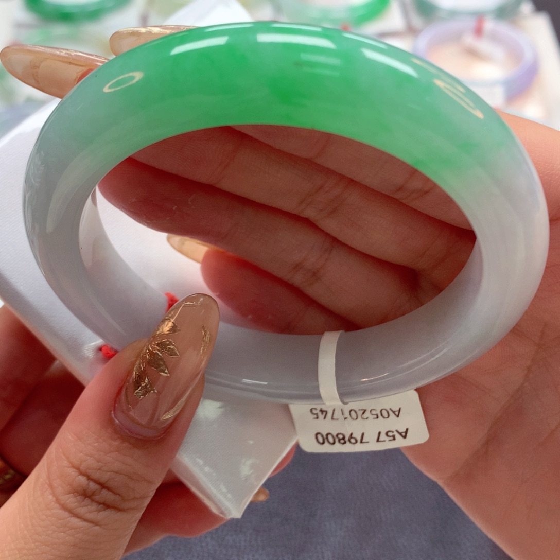 翡翠手镯未镶嵌22（55号）