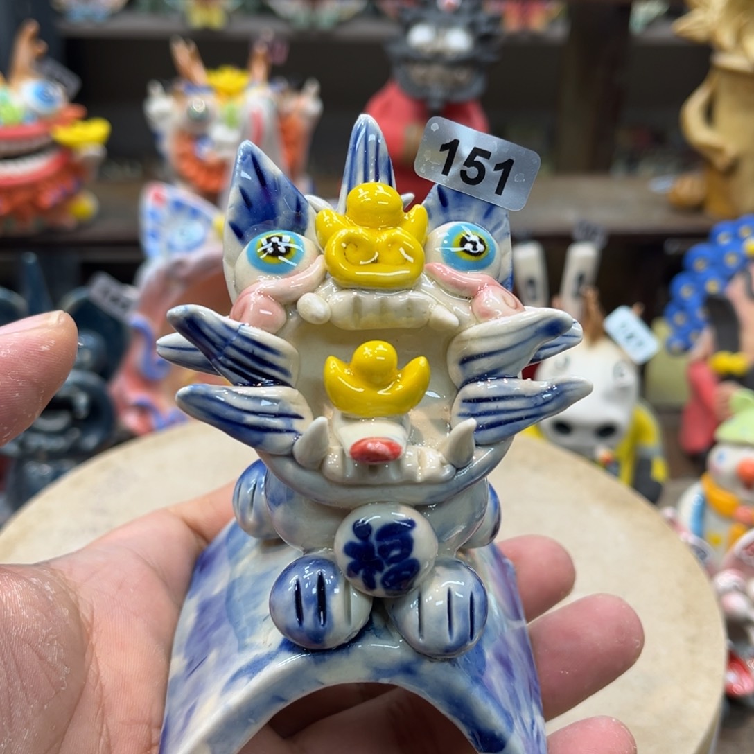 陶瓷纯手工抽象陶瓷摆件151