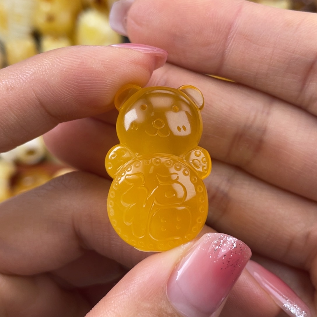 琥珀裸石未镶嵌蜜蜡