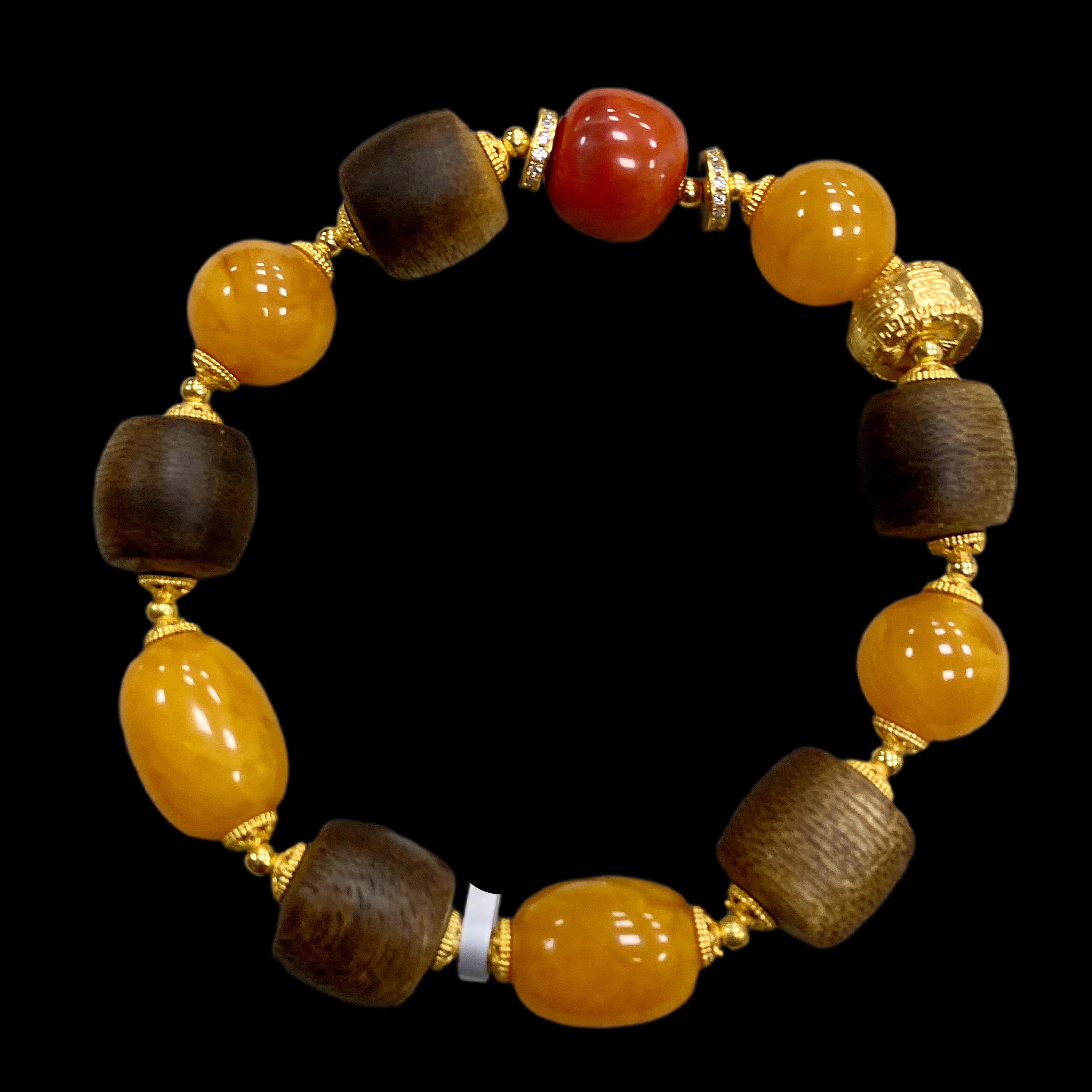 N2575蜜蜡手串多样性发一