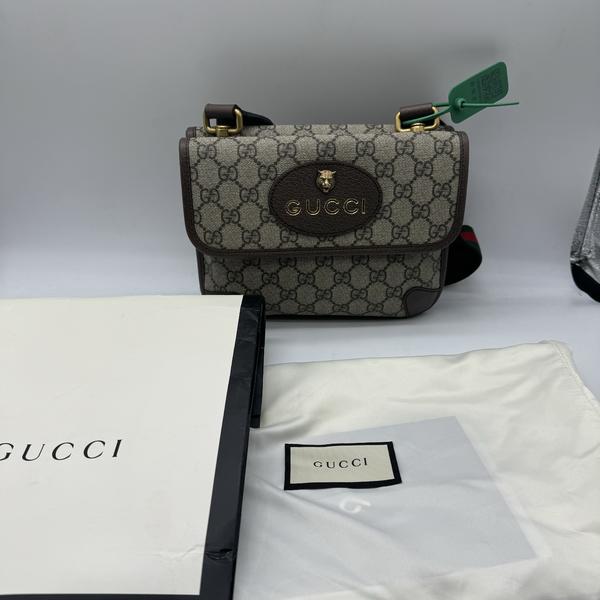 95新 GUCCI/古驰 范大范 双面虎头腰包/3867 1936