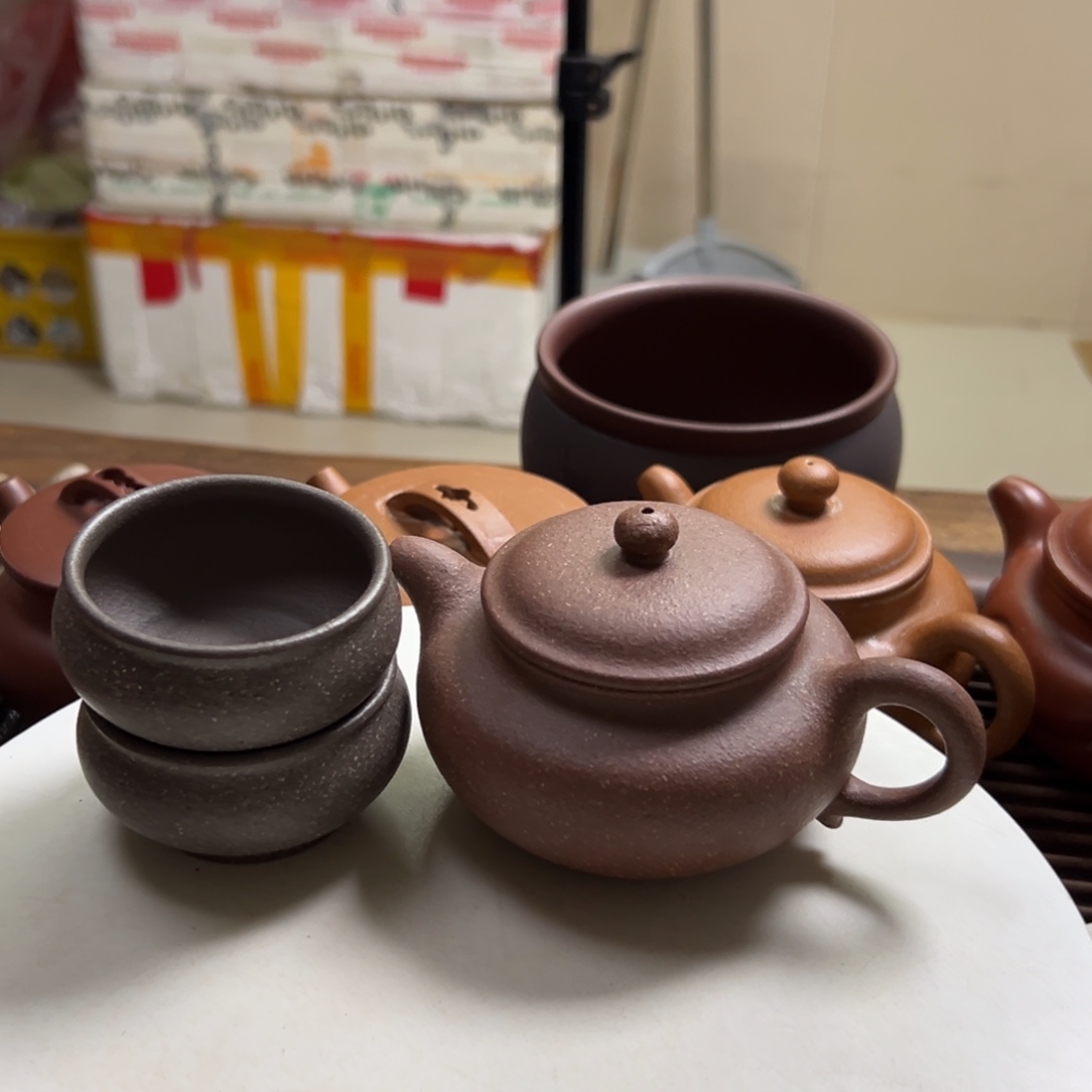 紫砂茶壶五彩段泥仿古160