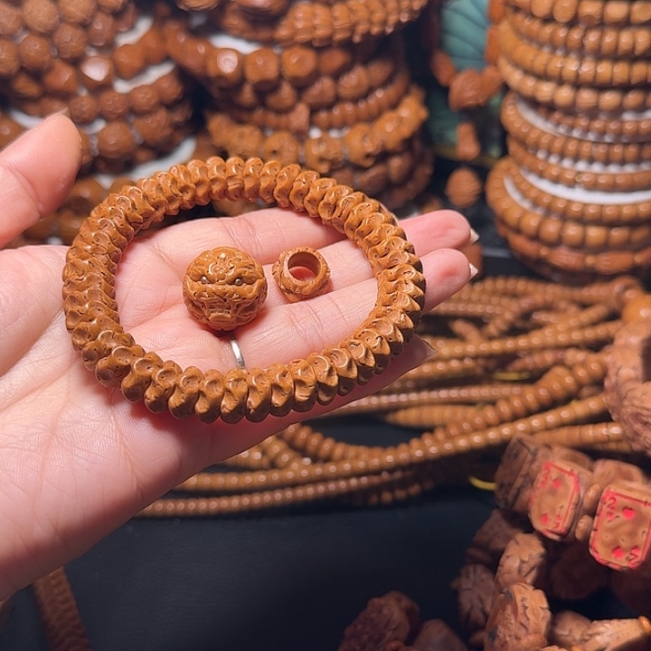 桃核手串龙骨手串