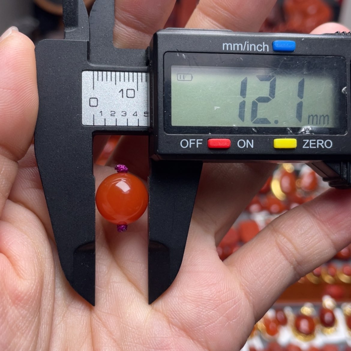 【闪购商品】未镶嵌12mm冰红单珠南红玛瑙?**?