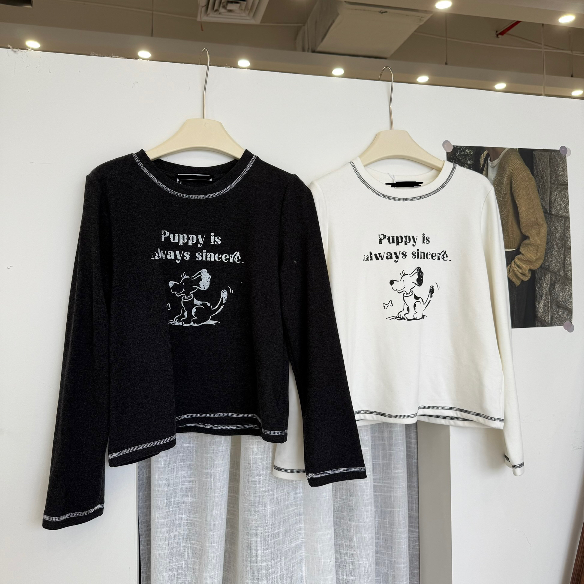 【Maomao】磨毛印花T恤