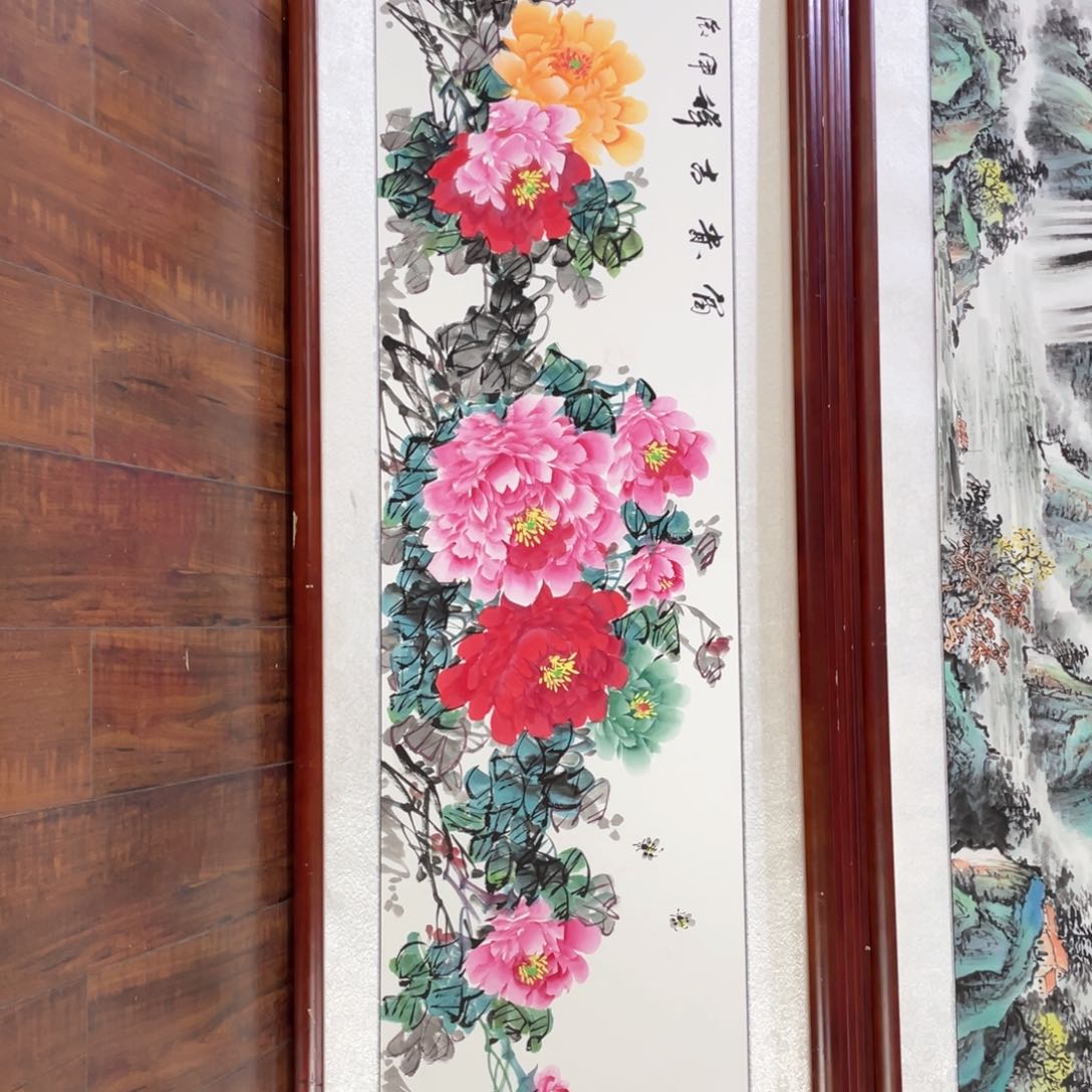 国画带框尺寸48*163厘米