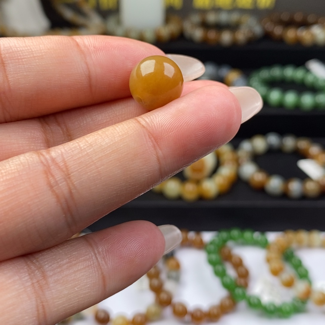 和田玉单珠未镶嵌卡12