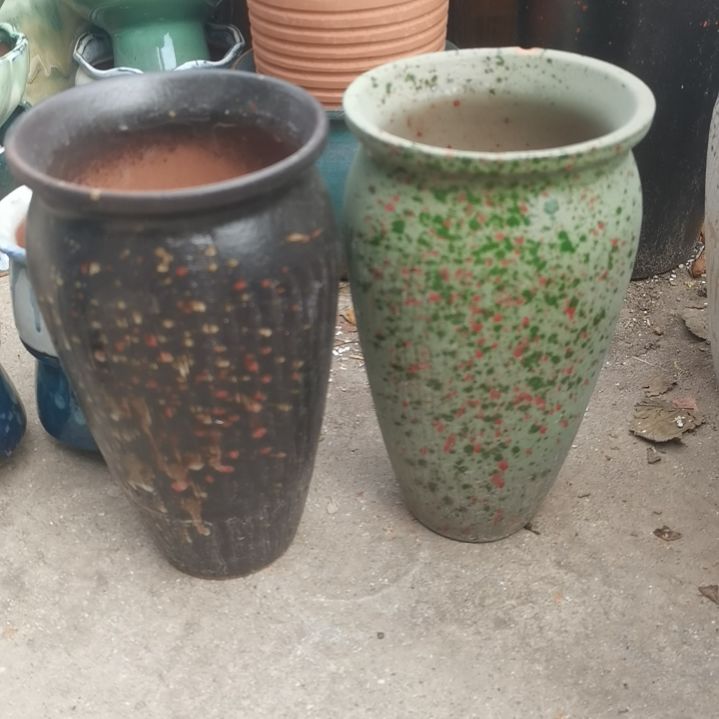 红陶口14高25瑕疵