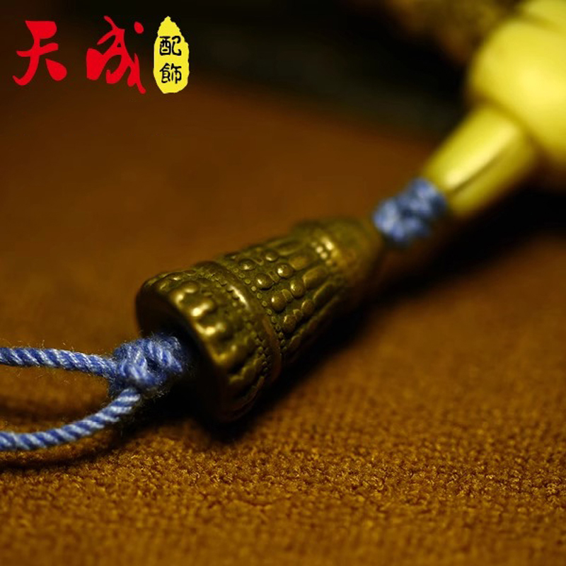 浑然天成藏韵利玛铜佛珠手串配饰挂件藏式精制复古新品莲花座佛塔
