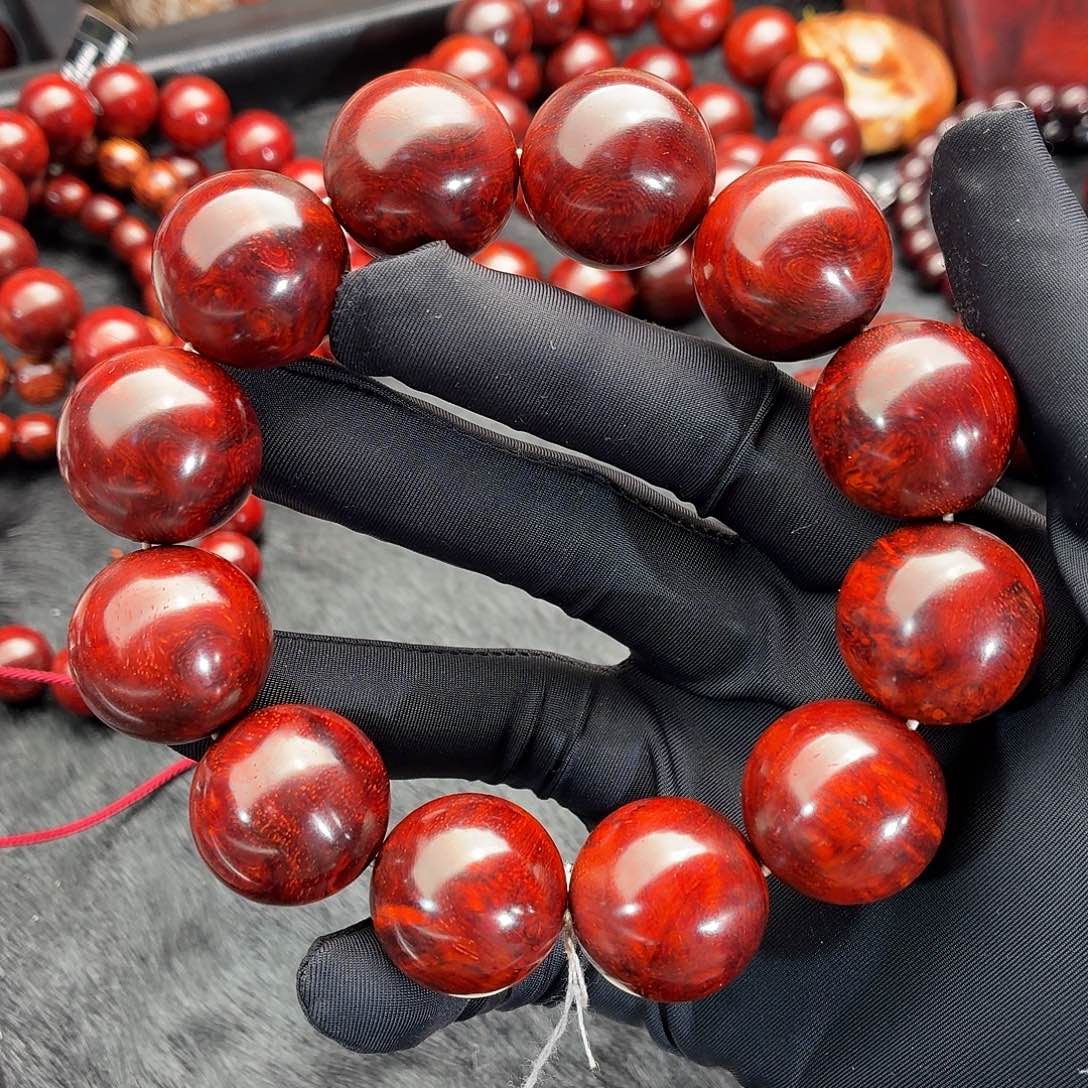 E***n小叶紫檀手串/手链原汁原味瘤疤