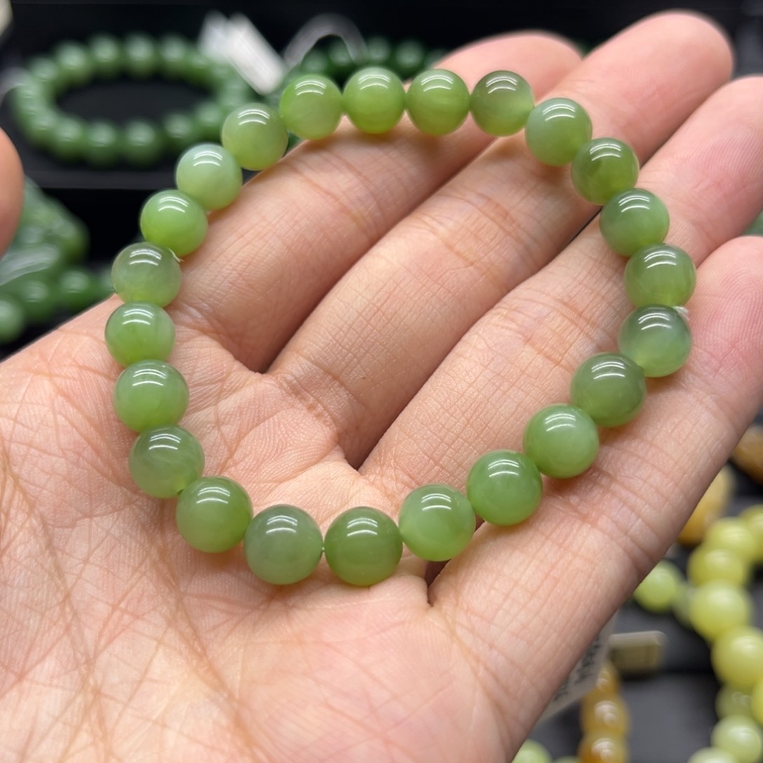 和田玉（黄玉）手链未镶嵌