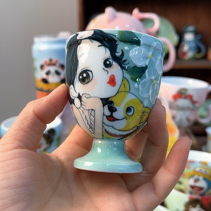 陶景德镇釉下手绘陶瓷 