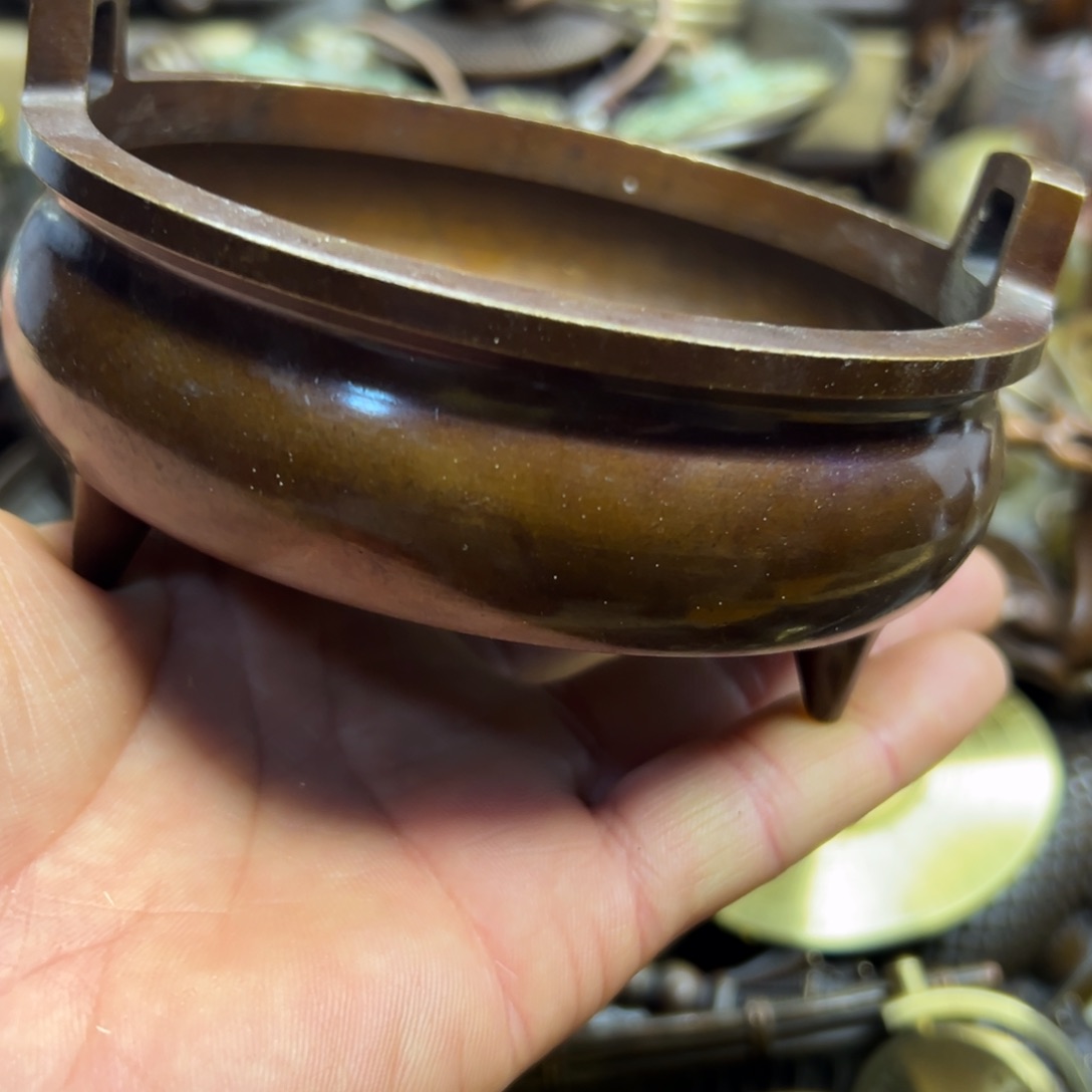 铜摆件欢迎欢迎你