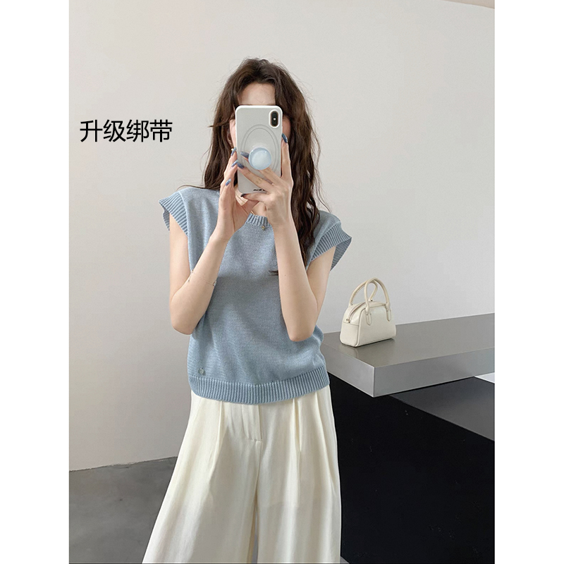 【青绿色】3818超柔软新款高品质圆领针织上衣