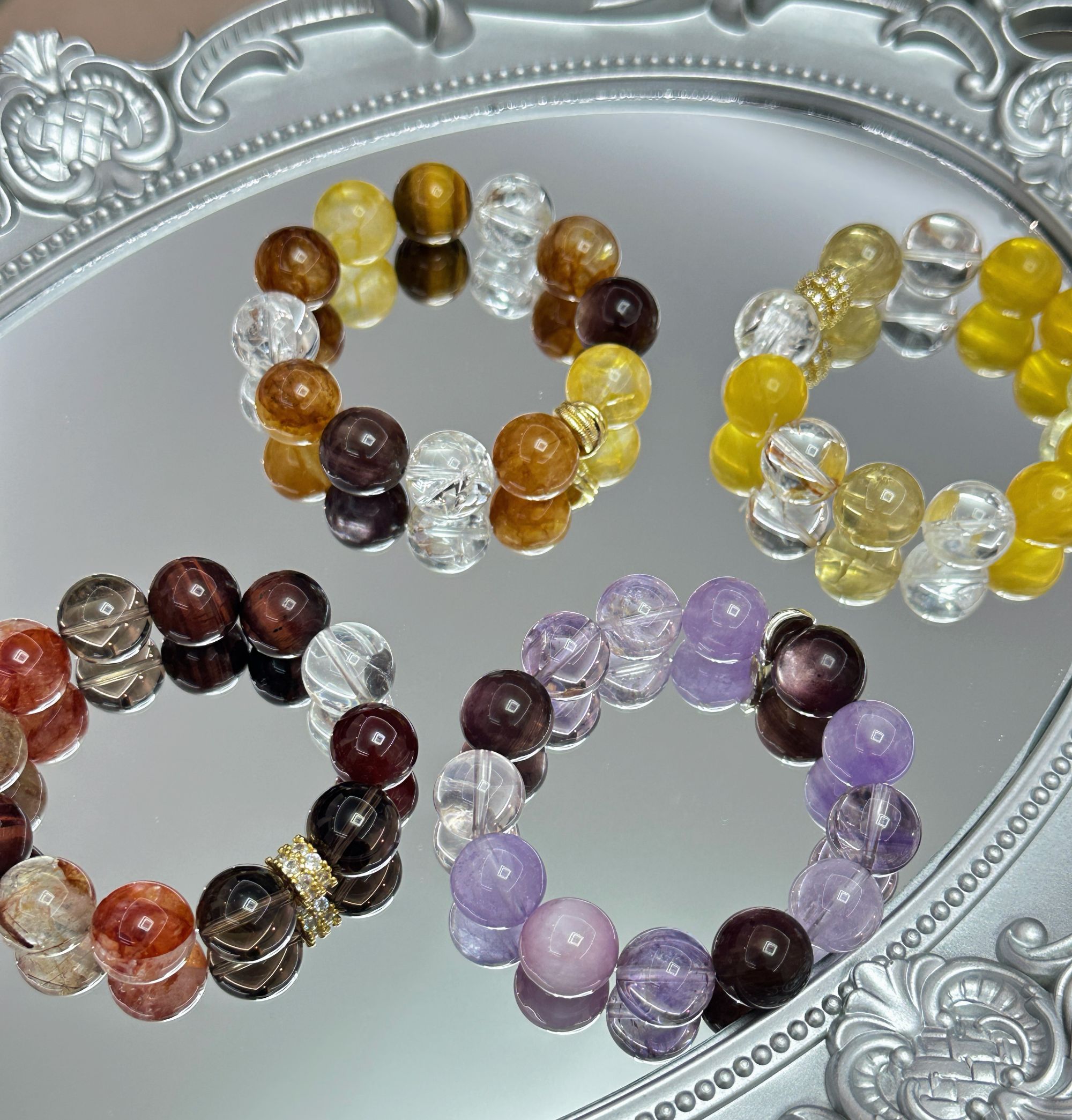 直播专属链接！天然水晶手串 多样性发-默认微瑕介意慎拍