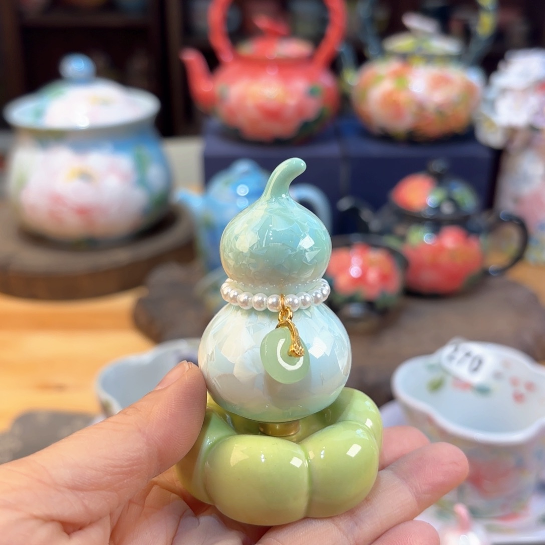 景德镇手绘高温釉下彩陶瓷茶具