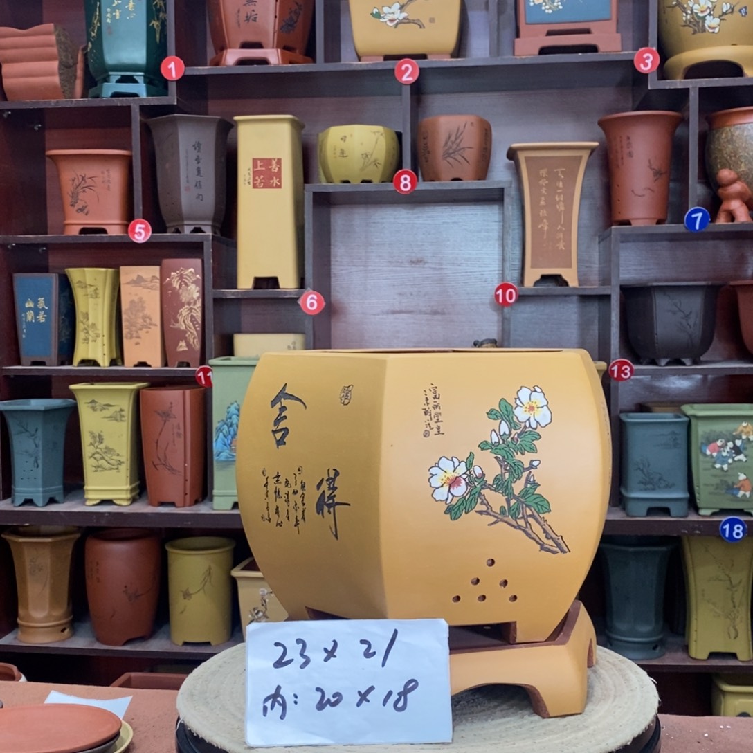 紫砂艺术紫砂花盆