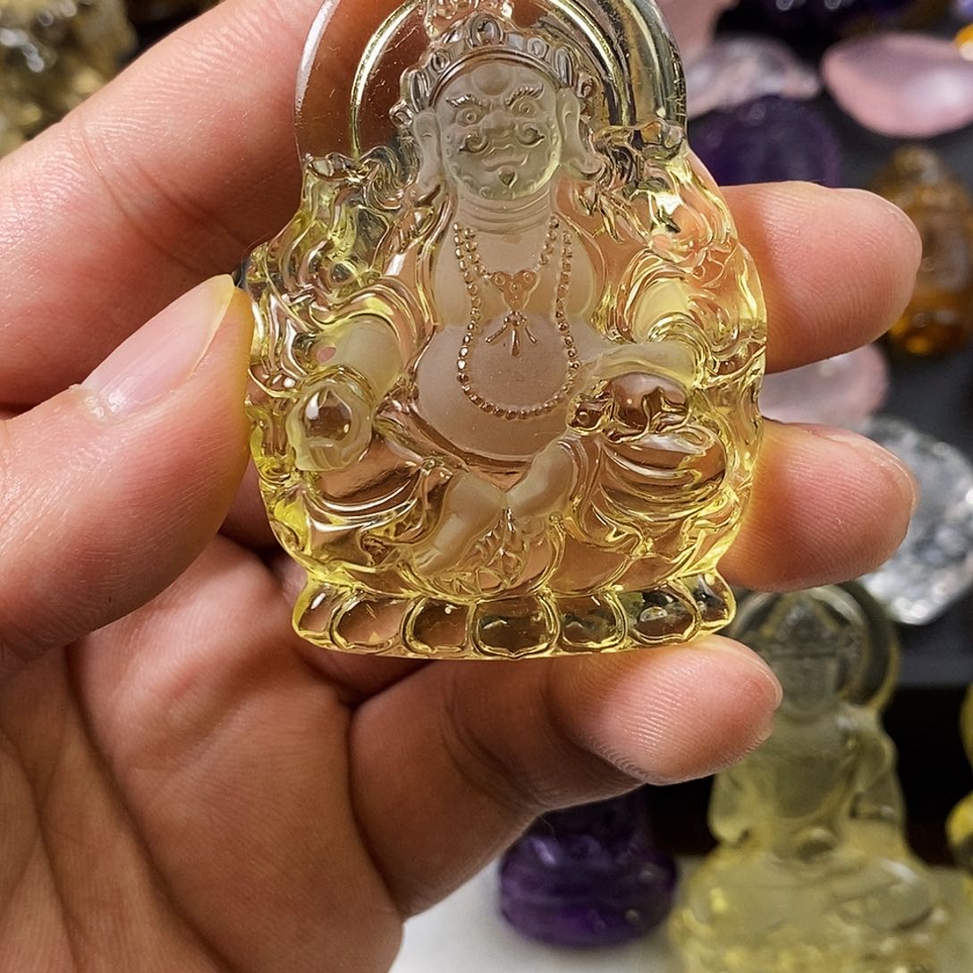 天然水晶吊坠未镶嵌水晶【****/