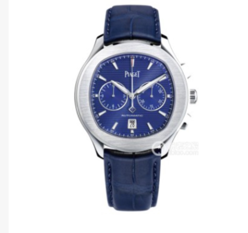 99新 Piaget/伯爵 POLO系列蓝盘计时百搭男表全套G0A43002