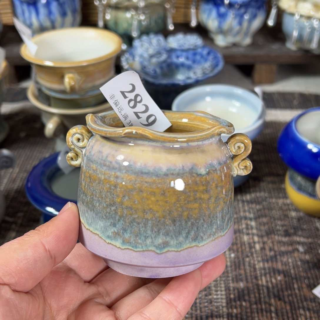 红陶景德镇手工花盆