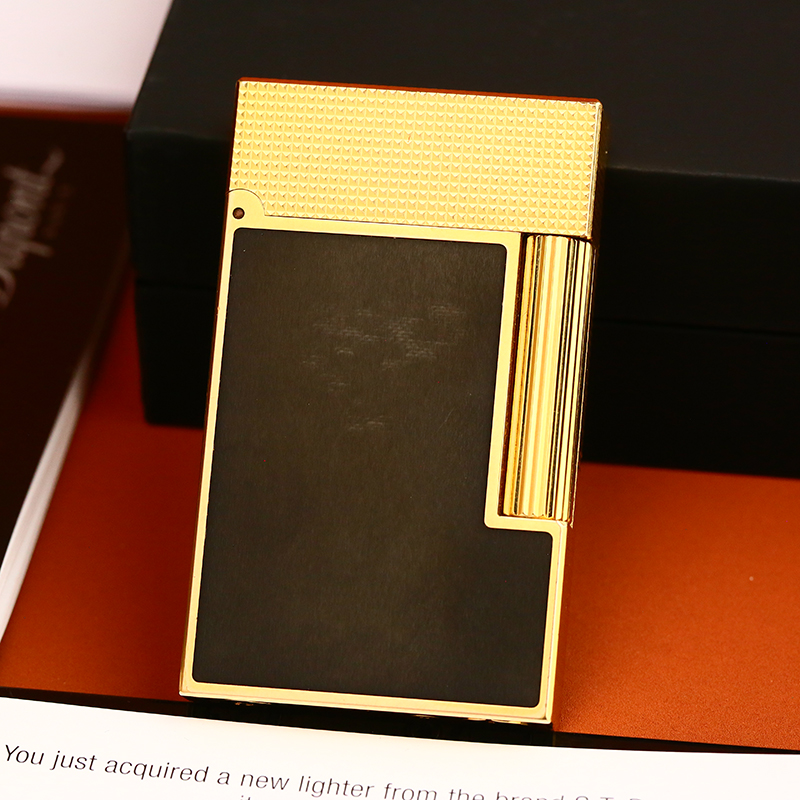 Dupont充气打火机间金小巴黎钉中国漆 cling大号C16601时尚高档