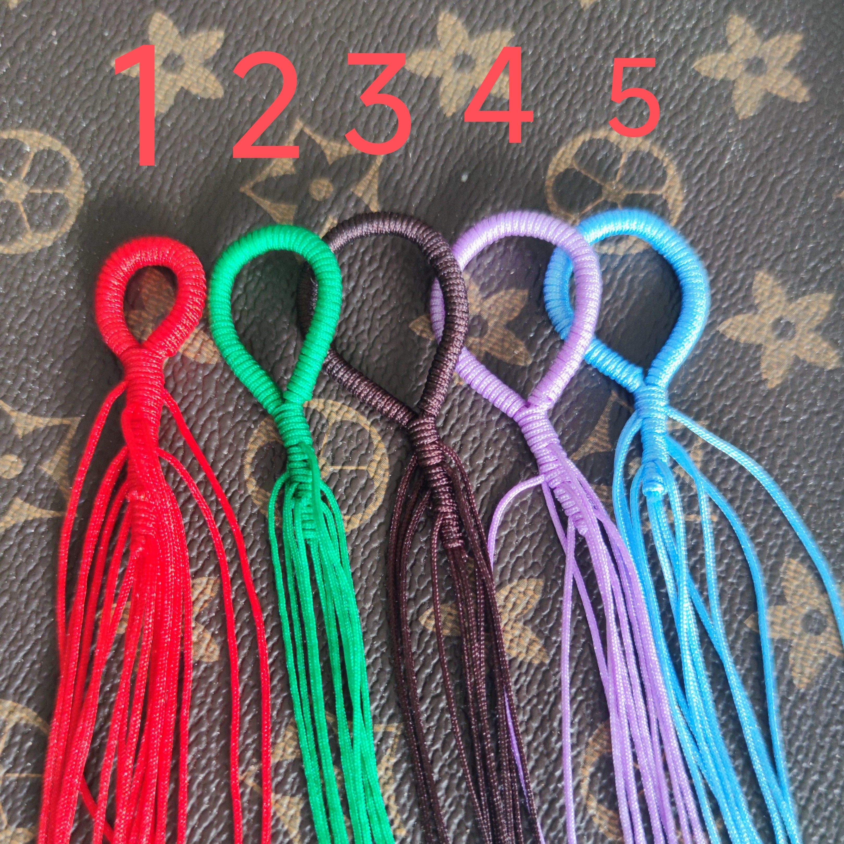 手工编织文玩葡萄串绳72号玉线半成品一根【备注颜色颗数】